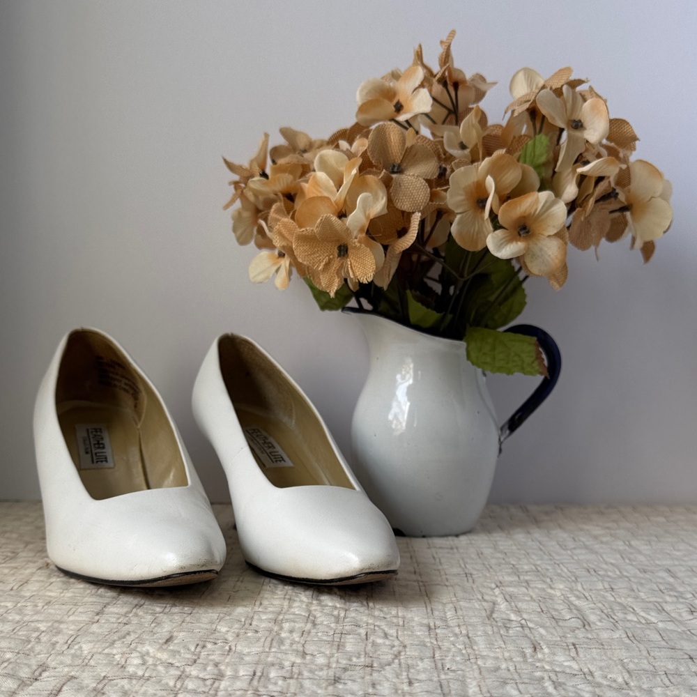 Feather Lite Chic White Women's Heels